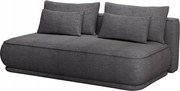 Pohovka trojsedačka Lesanna (tmavosivá čierna)