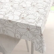 Biante Bavlnený obdĺžnikový obrus Sandra SA-268 Béžové designové kvety na bielom 50x100 cm
