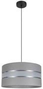 Luster na lanku CORAL 1xE27/60W/230V pr. 40 cm šedá