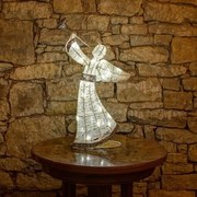 DECOLED LED světelný anděl 50 cm, ledově bílá s Flash efekem, IP44
