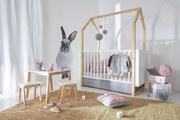 PROXIMA.store - Detská posteľ v tvare domčeka PINETTE so šuflíkom - 70x140