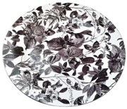 Dekorativní podtalíř BLANCHE FLOWERS I 33 cm bílo-šedý