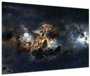 Obraz - Vesmír s hmlovinou (90x60 cm)