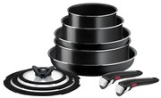 Hliníková súprava riadu 10 ks INGENIO EASY COOK &amp; CLEAN BLAC L1549042 – Tefal