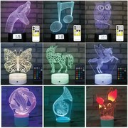 3Dmix CNF000 - 3D LED nočná lampa - Konfigurátor (Vyskladajte si svoju lampu) (Zľava 50%)