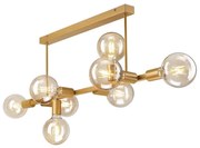 Luster na tyči ASTRID 8xE27/60W/230V zlatá