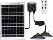 Aigostar - LED solárny luster so senzorom 2xLED/35W/12V 6000mAh 6500K pr.15cm+DO