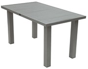 Deokork Hliníkový stôl výškovo nastaviteľný 140x80 cm TITANIUM (2v1)