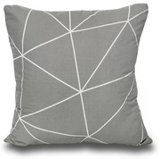 Kvalitex Obliečka na vankúš Nordic Grid sivá, 50 x 70 cm