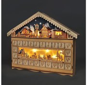 Brilagi - LED Adventný kalendár LED/2xAA borovica