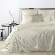 SATÉNOVÉ OBLIEČKY DINA 160X200 CM, 2KS 70X80 CM BÉŽOVÉ