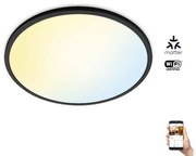 WiZ - LED Stmievateľné stropné svietidlo SUPERSLIM LED/32W/230V čierna Wi-Fi