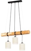 Spot-Light 68869351 - Závesný luster na lanku TRENO 3xE27/25W/230V borovica