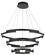 Redo 01-3182 - LED Stmievateľný luster na lanku CASTLE LED/80W/230V čierna