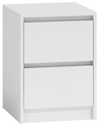 Nočný stolík KARO K2 biely matný