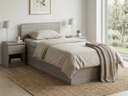 Posteľ SOFIA 80 x 200 cm, dub lanýž Rošt: S latkovým roštom, Matrac: Matrac COCO MAXI 20 cm