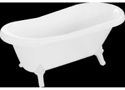 Mexen Retro voľne stojaca vaňa 150 x 73 cm, biela, biele nožičky - 53251507300-20