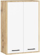 Kúpeľňová skrinka FIN H934 W64 2D dub artisan / biela