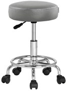InternetovaZahrada Taburetka na kolieskach 50x51-65 cm- sivá