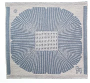 Ľanový obrus Anemone 35x35, modrý