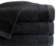 Uterák Vito Čierny 50x90 cm – luxusný mäkký uterák, vysoká gramáž, moderný dizajn