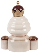 Béžová keramická dekorácia Luskáčik Nutcracker - 17*12*23 cm