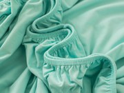 Jersey prostěradlo s elastanem 200 × 200 cm – mentolové