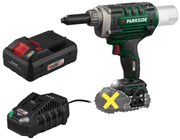 Parkside®  Aku nitovač na slepé nity 20 V Pbnsg 20-Li A1 + Smart akumulátor 20 V/4Ah + Nabíjačka 20 V/4,5 A  (800011268)