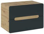 Umývadlová skrinka Aruba 829 2S dub craft zlatý/čierny mat