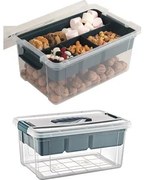 Organizér, úložný box 2v1, multifunkčný, sivý STORMAX - 9l, 35 x 23 x 17 cm