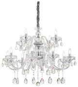 Ideal Lux - Krištáľový luster na reťazi CONTINENTAL 12xE14/40W/230V pr. 86cm číra