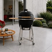 Keramický gril Avenberg KAMADO XL, čierna