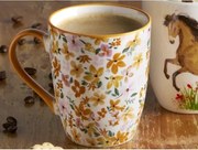 Hrnek Akvarelové kvety, 340 ml%