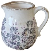 Béžový keramický džbán s ružami Rossinia M - 16*13*15 cm