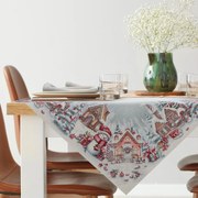 VIANOČNÝ GOBELÍNOVÝ OBRUS NOELVILLE 100X100 CM VZOROVANÝ