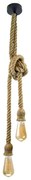 Luster na lanku ROPE 2xE27/12W/230V