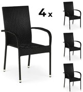 Záhradné stoličky MÄLEN | 4 kusy