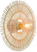 Toolight Boho, nástenné svietidlo 43cm 1xE27 APP1577-5C, prírodná hnedá, OSW-03904