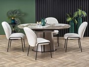 Rozkladací jedálenský stôl 160-200 cm Riavey (čierna + cappuccino) (pre 6 8 osôb). Akcia -14%. Vlastná spoľahlivá doprava až k Vám domov. 1049566