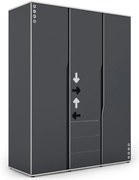 Predsieňový Nábytok Matrix 3D grafit/biela