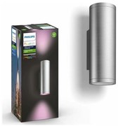 Philips 17463/47/P7 - LED RGBW Vonkajšie svietidlo Hue APPEAR 2xLED/8W/230V IP44