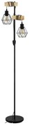 Stojacia lampa v čiernej a prírodnej farbe (výška 166,5 cm) TOWNSHEND 5 – EGLO