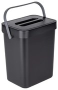WENKO 55027100 - Odpadkový kôš BLACK OUTDOOR KITCHEN 19x24 cm čierny/šedý/priehľadný