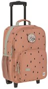Detský kufor na kolieskach - Happy Prints caramel