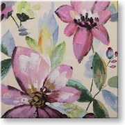 Maľovaný obraz na stenu KVETY  60x60 cm