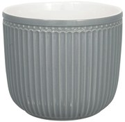 Sivý keramický kvetináč Green Gate Alice, ø 16 cm
