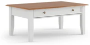 PROXIMA.store - Rustikálny konferenčný stôl - BELLUNO ELEGANTE FARBA: biela - dub