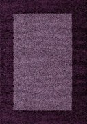 Ayyildiz, Kusový koberec Life Shaggy 1503 lila, 60x110, fialová, obývacia izba