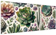 Obraz - Sukulenty (120x50 cm)