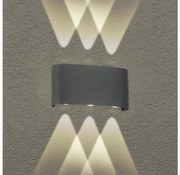 Brilagi - LED vonkajšie nástenné svietidlo FLAREBOX LED/6W/230V antracit IP65